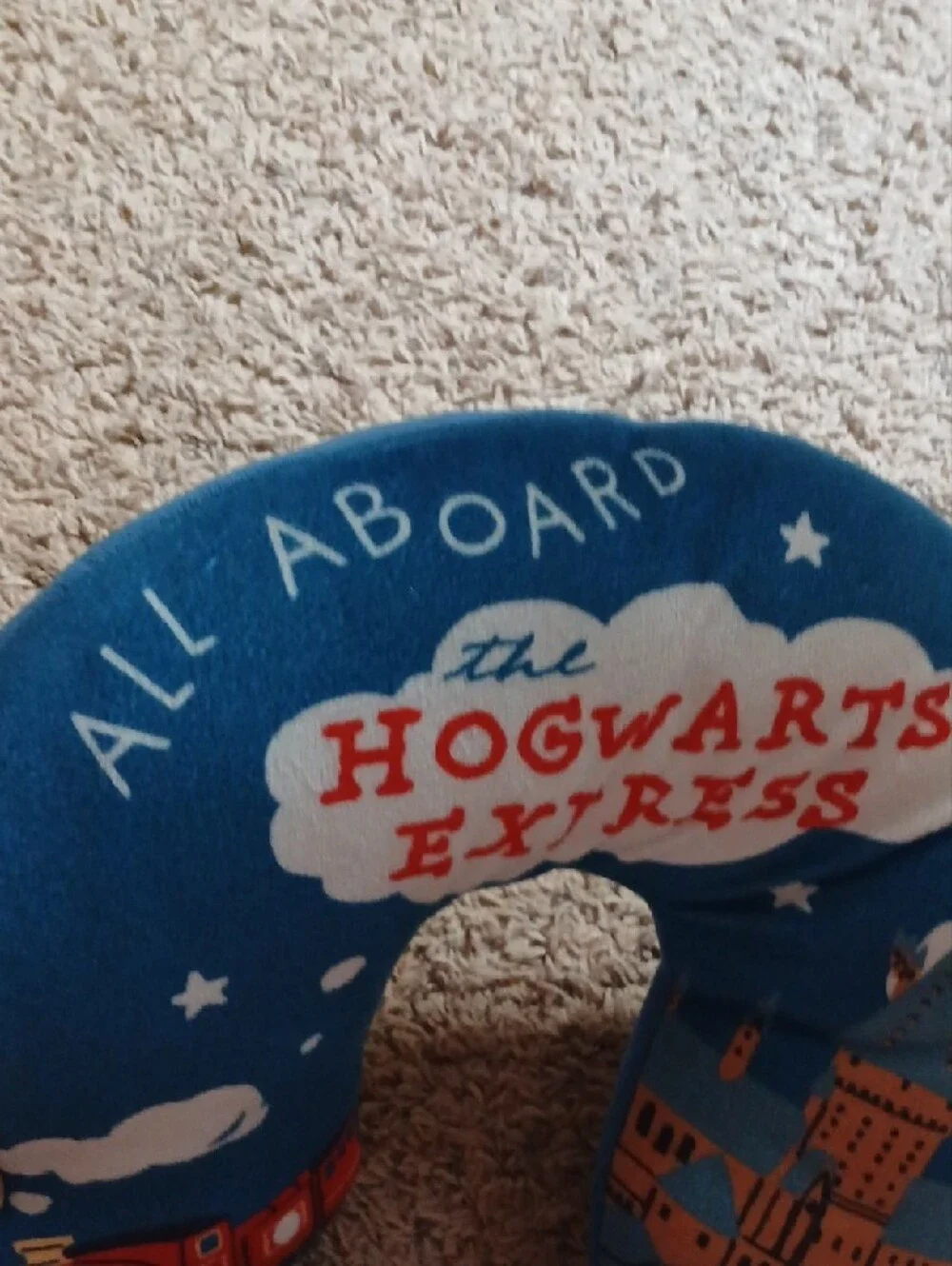 Hogwarts Express Blue Travel Neck Pillow